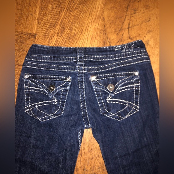 Silver slim boot cut jeans - Picture 1 of 2